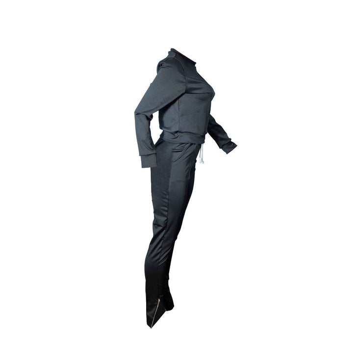 Fashion leisure sports foot zipper suit
