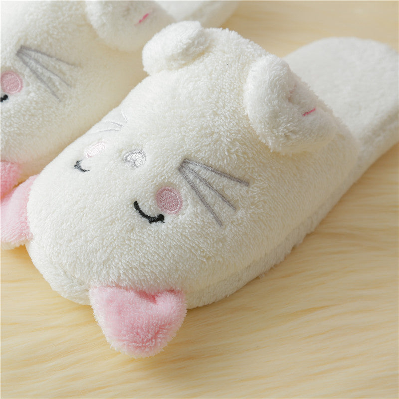 Autumn And Winter New Cute Cartoon Cat Home Drag Home Warm Lady