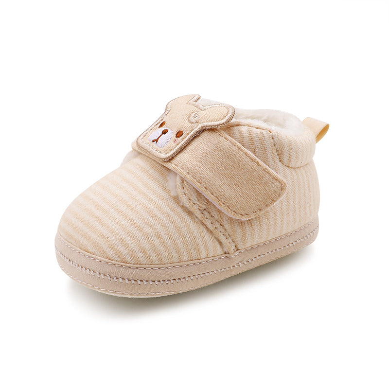 Autumn And Winter Baby Shoes 0-1 Years Old Plus Velvet