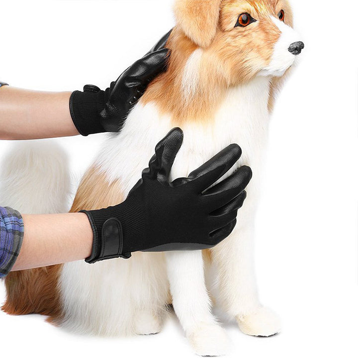 Pet Hair Grooming Glove Cats Soft Rubber Pet Hair Remover Dog Horse Cat Shedding Bathing Massage Brush Clean Comb Animals