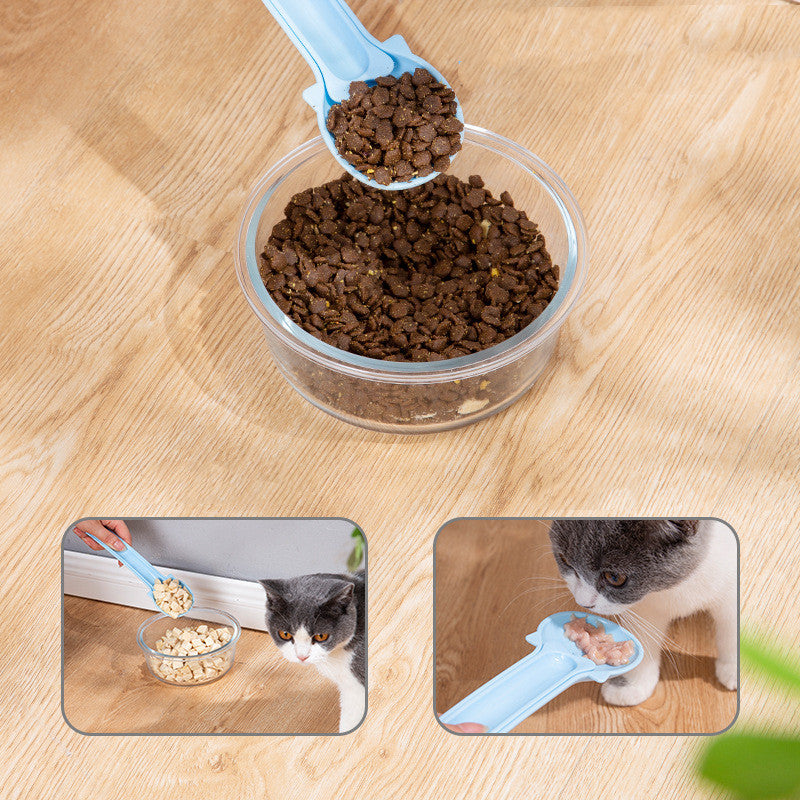 New Cat Squeeze Pet Liquid Snack Feeding Spoon
