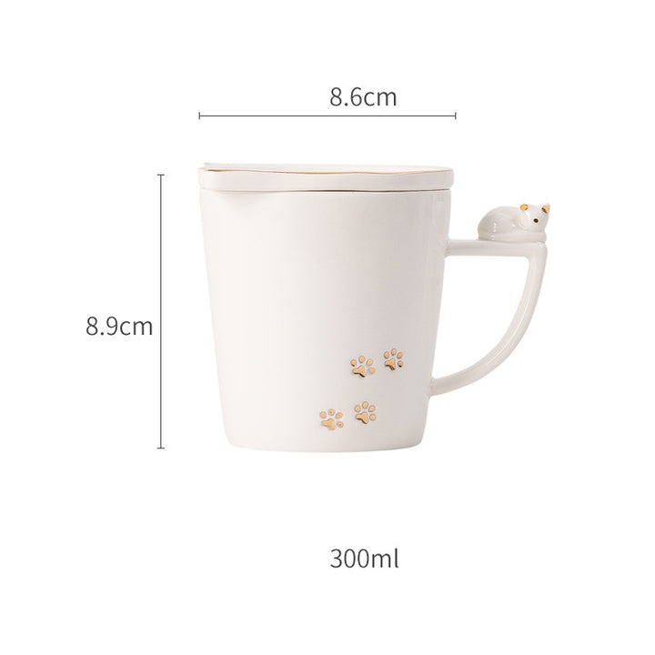 Fashionable Cute Cat Cartoon Ceramic Mug