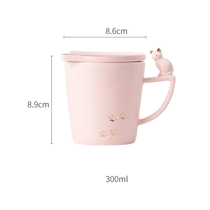 Fashionable Cute Cat Cartoon Ceramic Mug