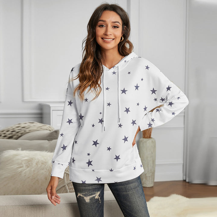 Loose-fitting V-neck Long Sleeves Top