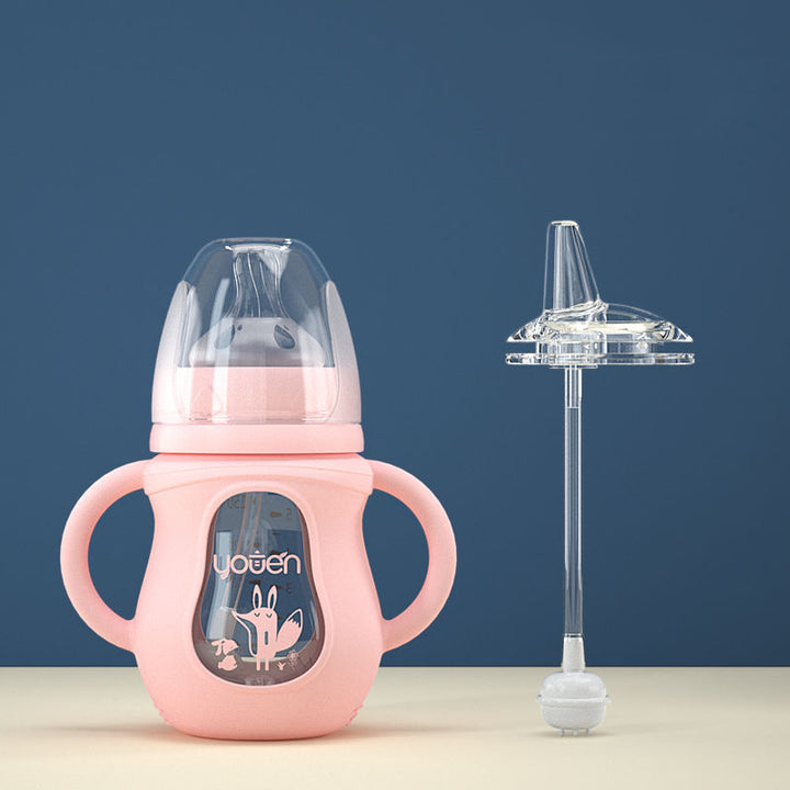 Baby Water Bottle with Silicone Straw