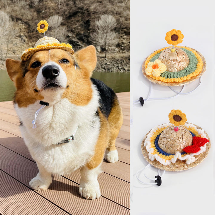 Pet Cute Flower Hat