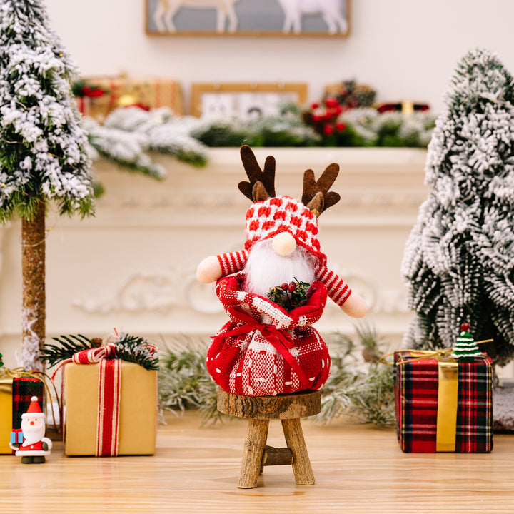 Christmas Decorations Antler Gift Bag Doll