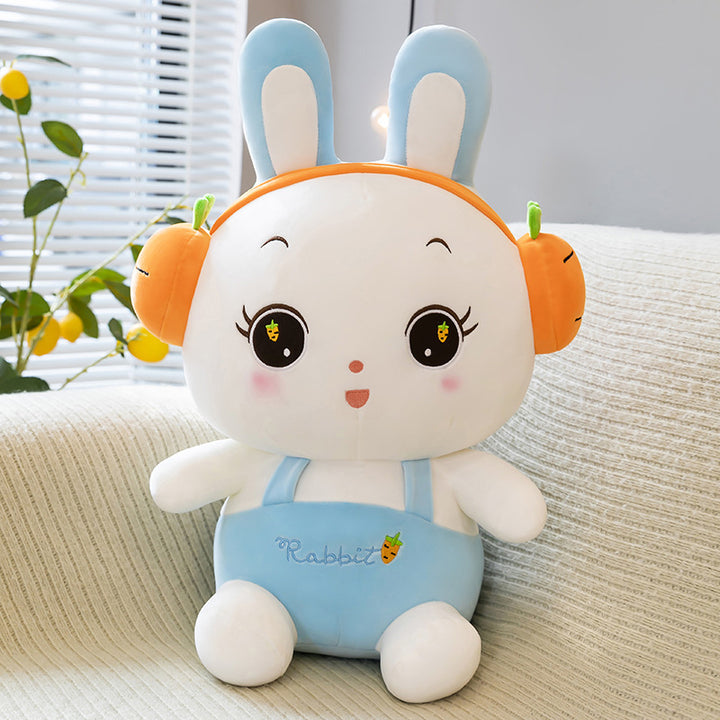 Plush Toy Earphone Rabbit Pillow Soft Cute