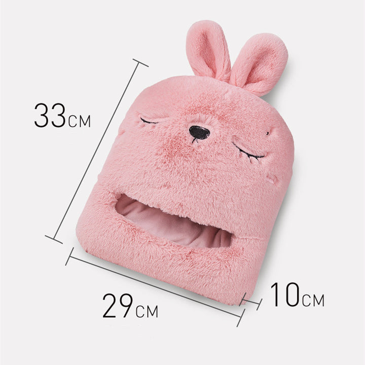 Warm Foot Treasure USB Charging Cartoon Rabbit Fleece Warm Foot Pad