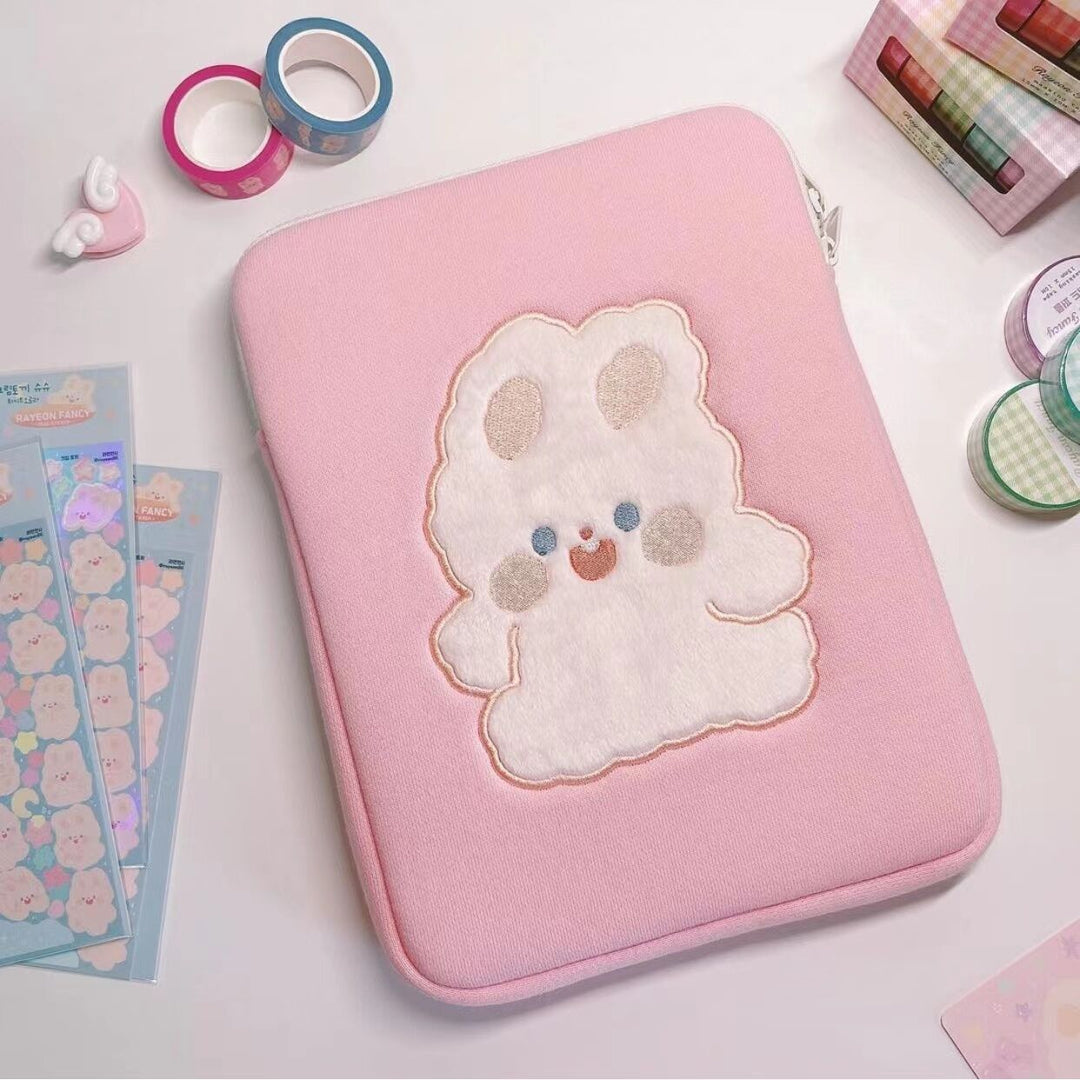 Cute Cute Rabbit Storage Bag With Embroidery Bow