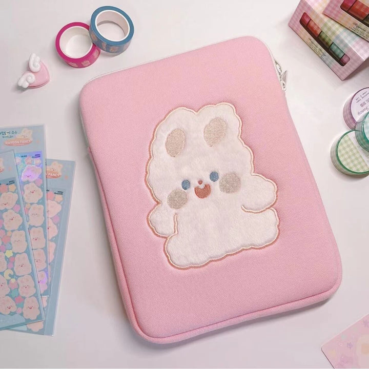 Cute Cute Rabbit Storage Bag With Embroidery Bow