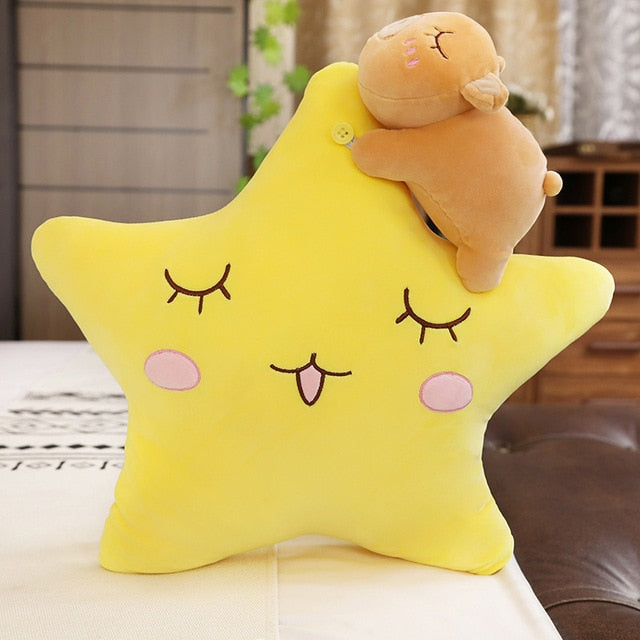 Moon Star Pillow Cute Super Cute Plush Toy