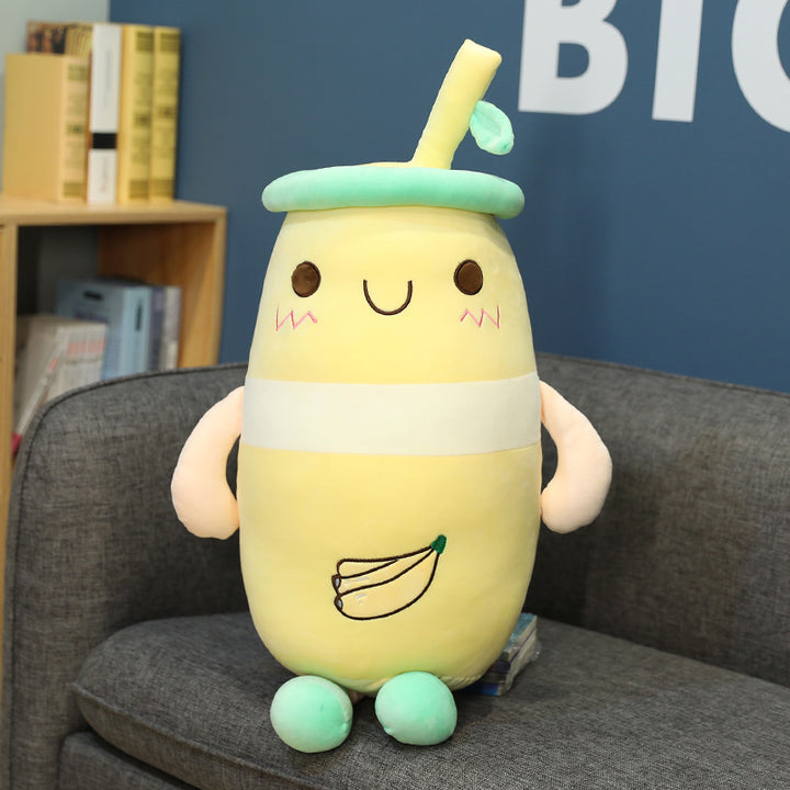 Juice milk tea pillow plush toy