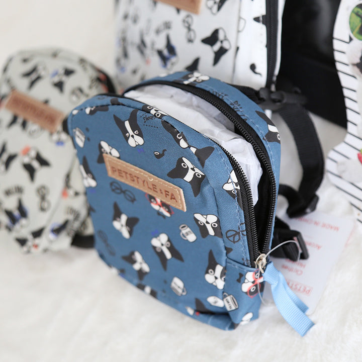 French Bulldog Face Prints Backpack