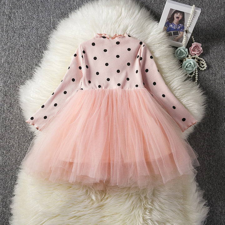 Baby Long Sleeve Tutu Lace Dress