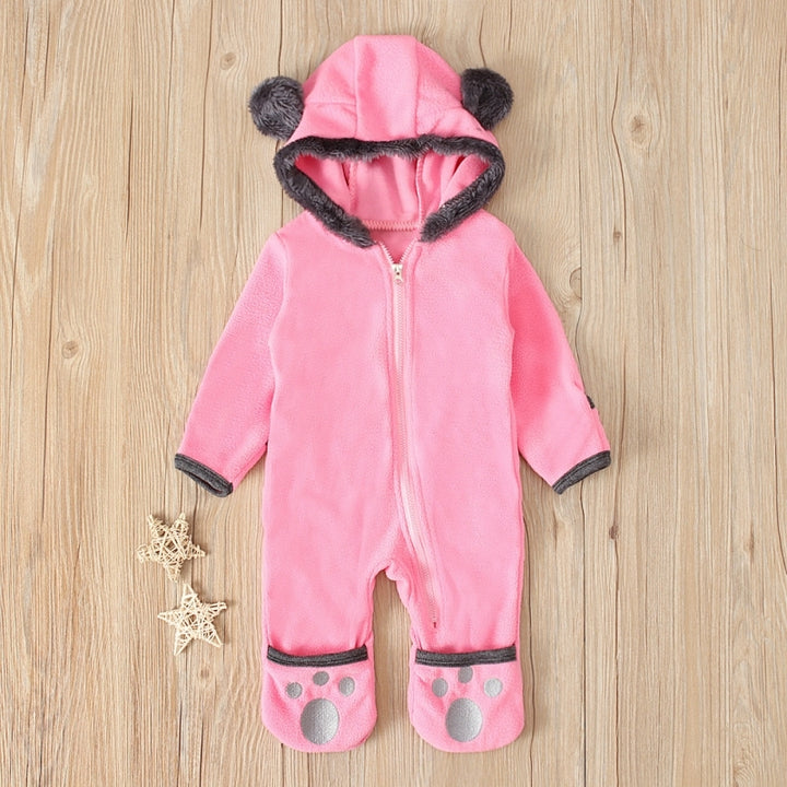 Newborn Mini Denim Cartoon Romper
