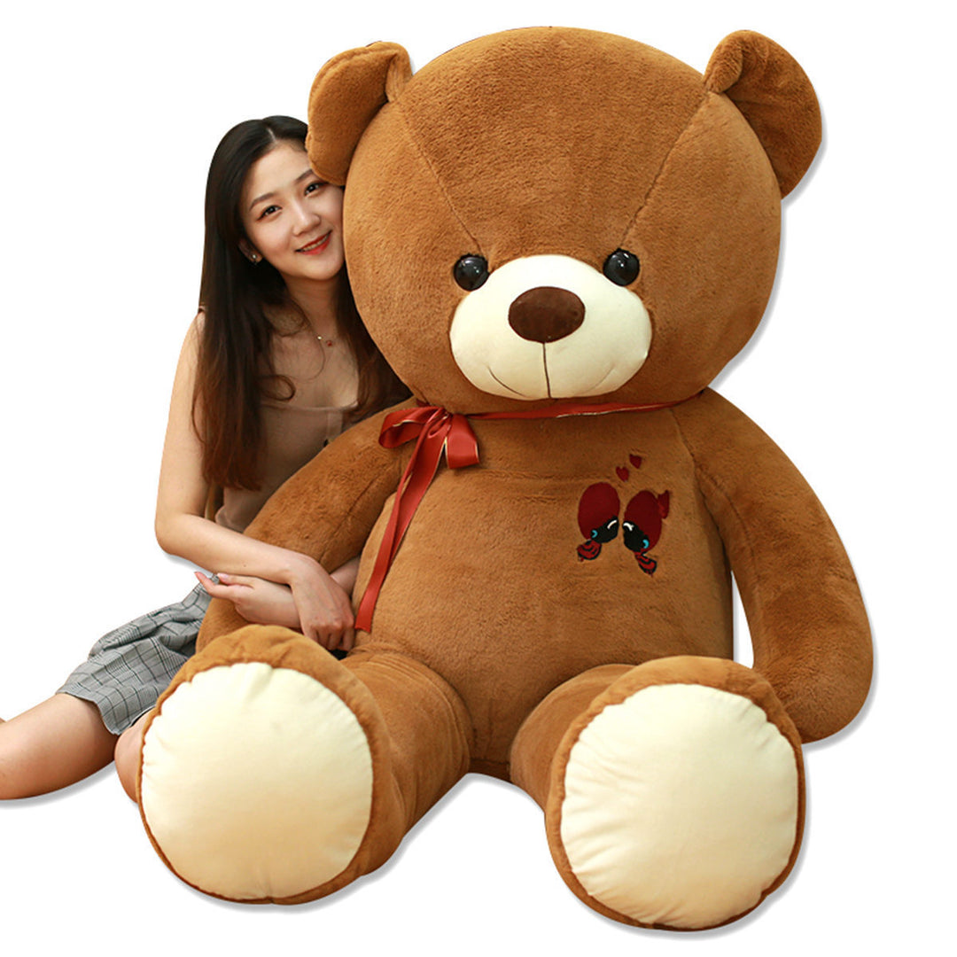 Couple Ribbon Teddy Bear Plush Toy pillow