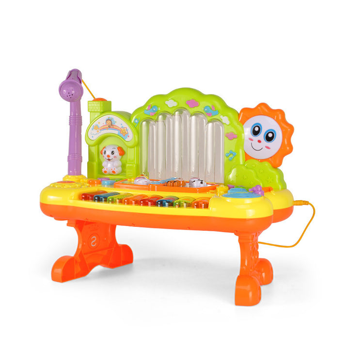 Multifunctional children's fountain keyboard