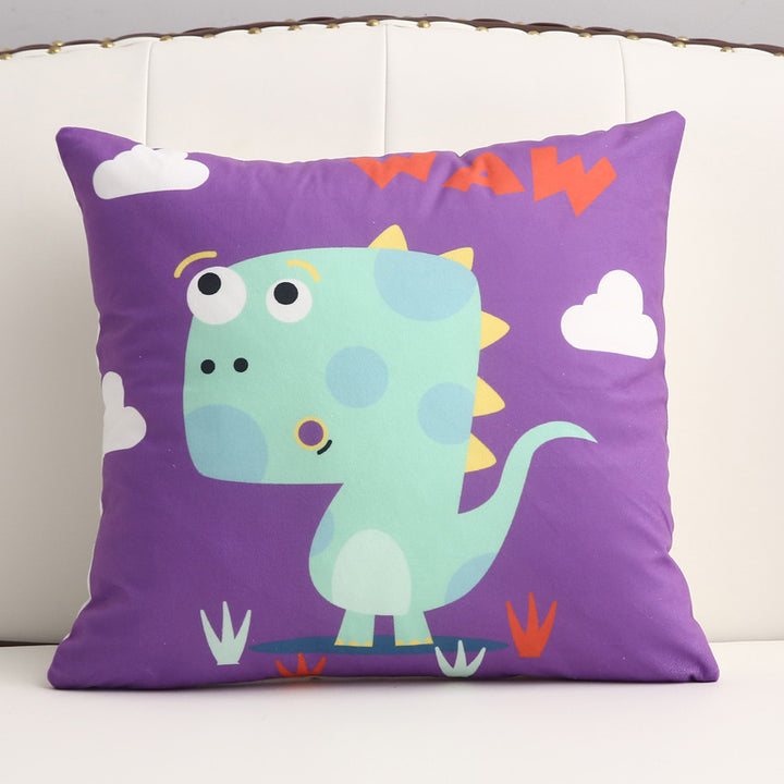 Cartoon short plush pillow