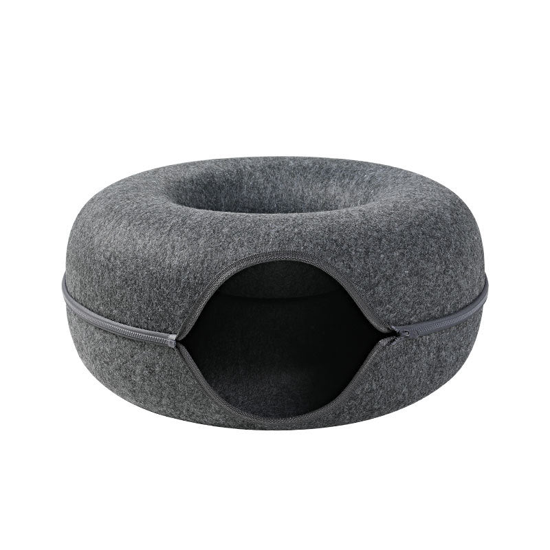 Cat Nest Round Woolen Tunnel