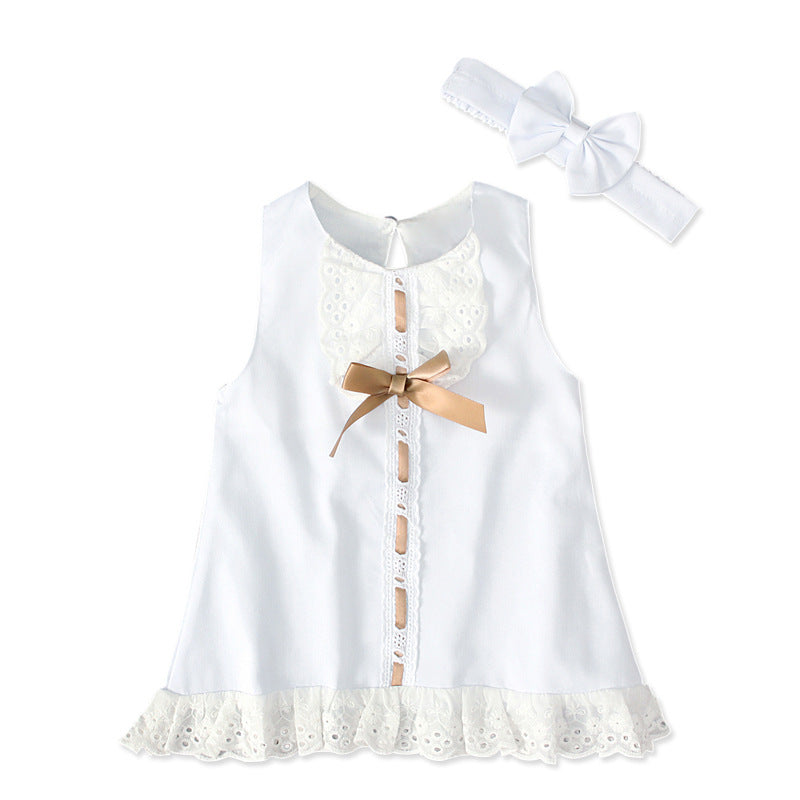 Baby Sleeveless Bow Dress