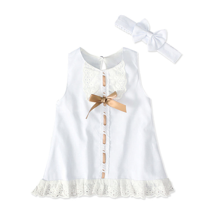 Baby Sleeveless Bow Dress