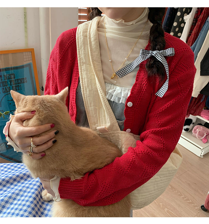 Summer pet cat outing bag