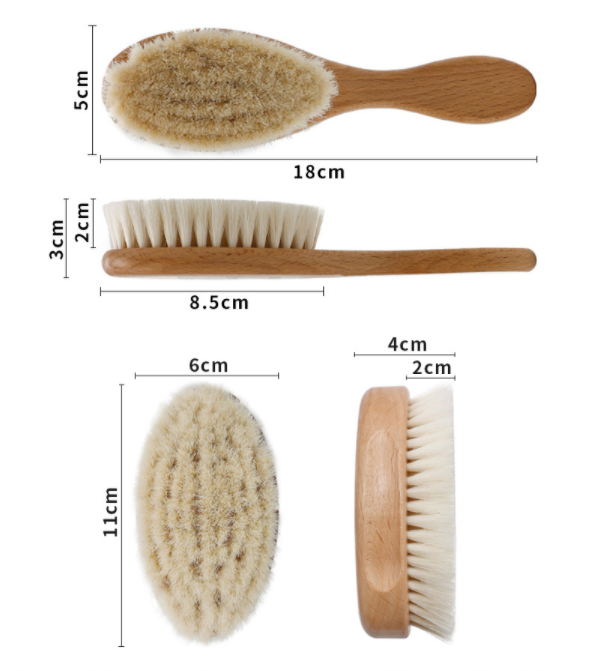 Baby Solid Wood Shampoo Brush