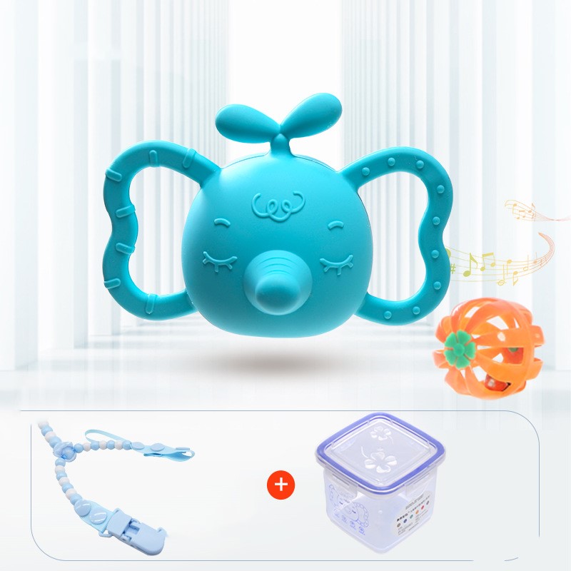Baby Silicone Teether Rattle