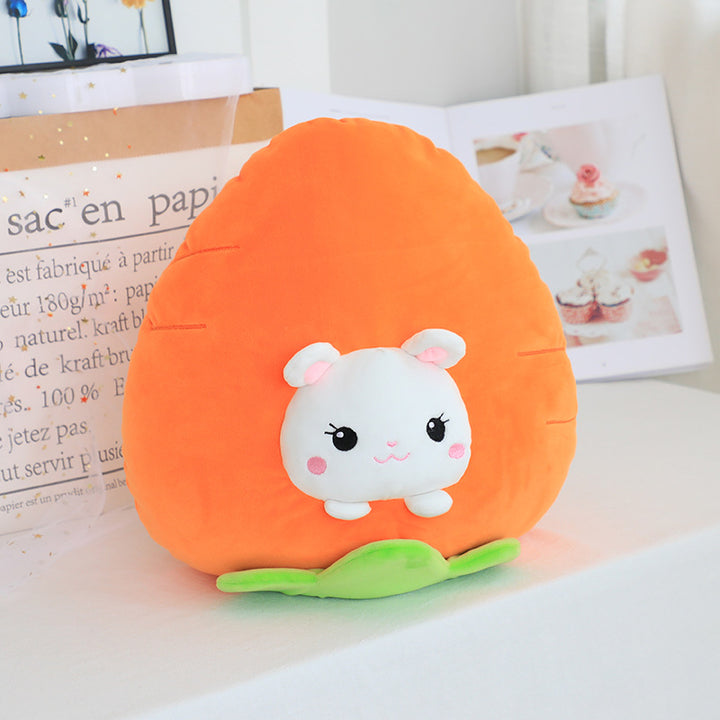 Avocado, Banana Fruit Plush Pillow