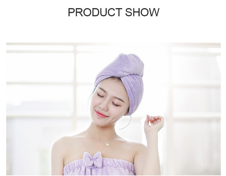Female cute speed hair towel towel turban
