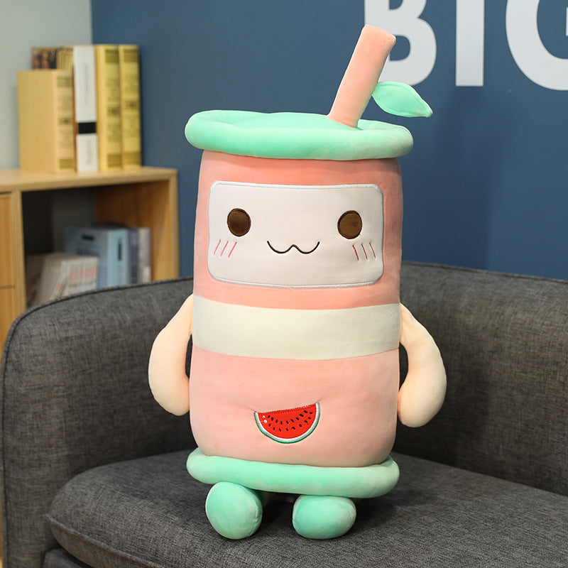 Juice milk tea pillow plush toy