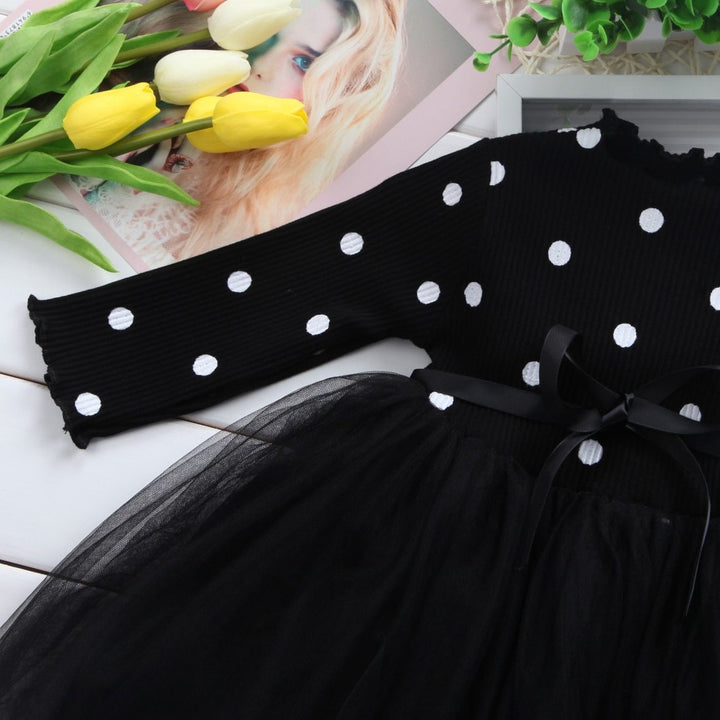 Baby Long Sleeve Tutu Lace Dress