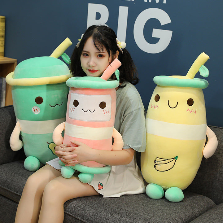 Juice milk tea pillow plush toy