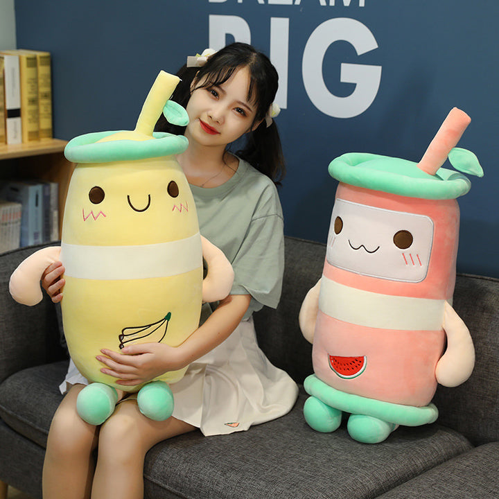 Juice milk tea pillow plush toy