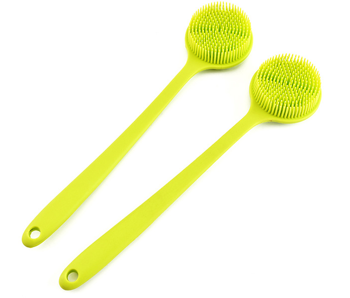 Silicone back scrubber stick