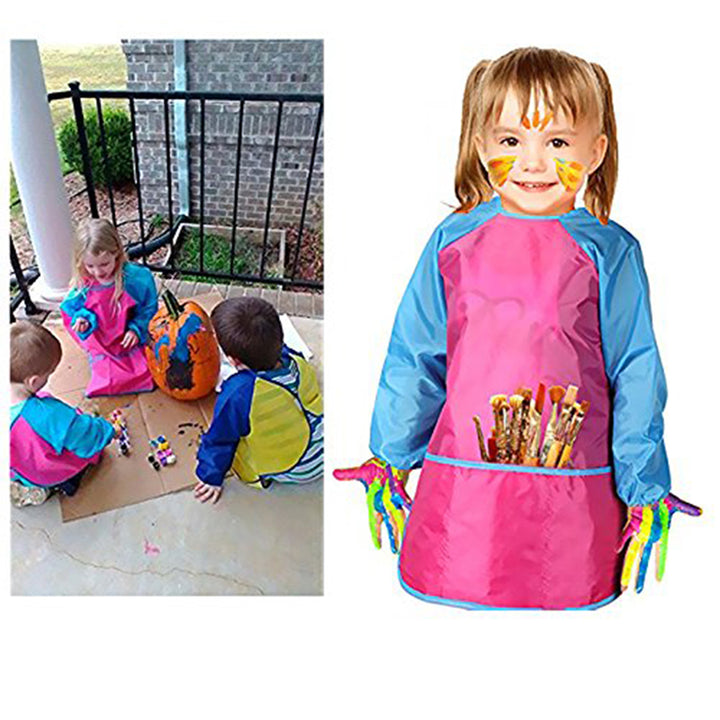 Children  Portable Waterproof Painting Apron