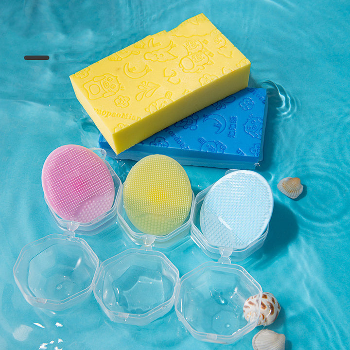 Baby Silicone Anti-dandruff Bath Sponge