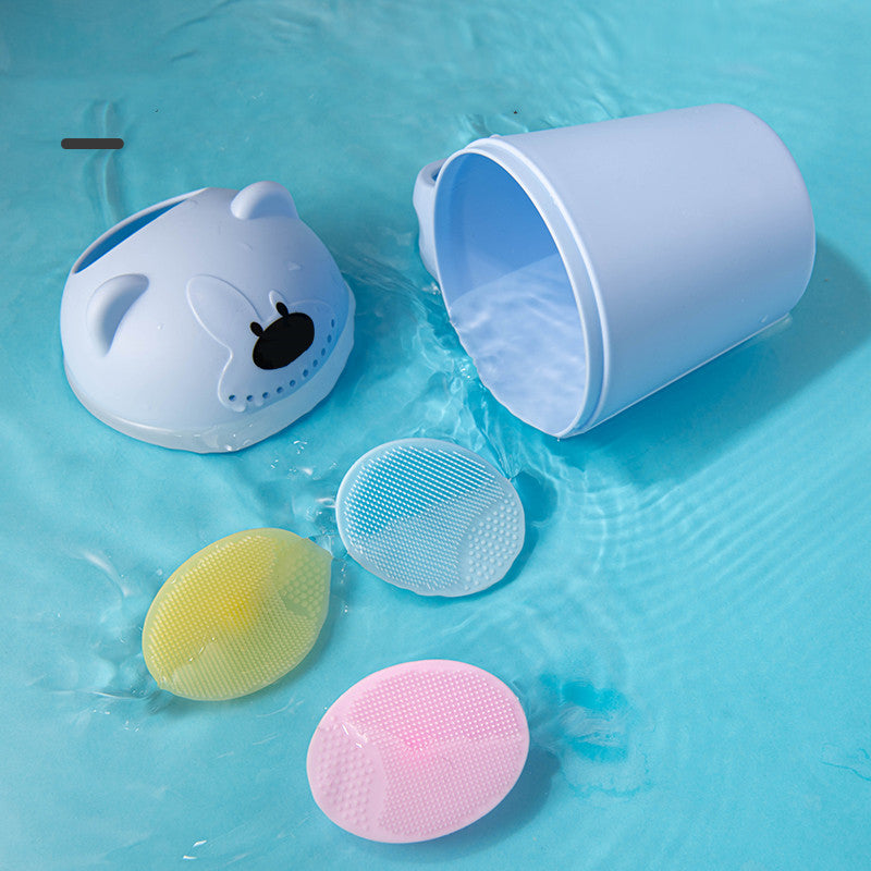 Baby Shampoo Brush Silicone Anti-dandruff Bath Sponge