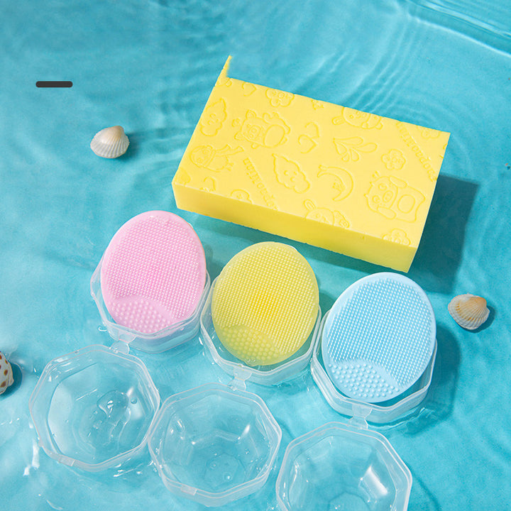 Baby Silicone Anti-dandruff Bath Sponge