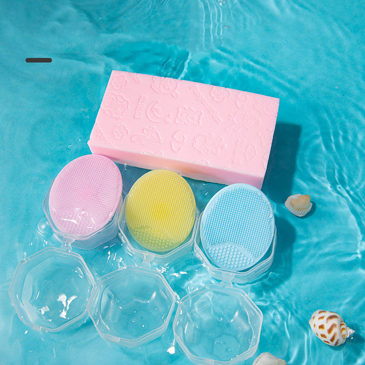 Baby Silicone Anti-dandruff Bath Sponge