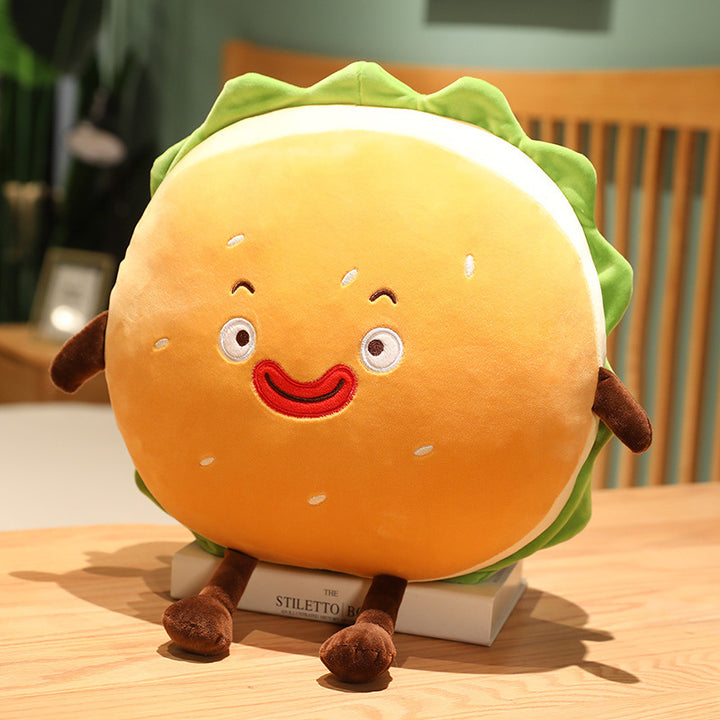 Creative Plush Toy Cartoon Hamburger Pillow