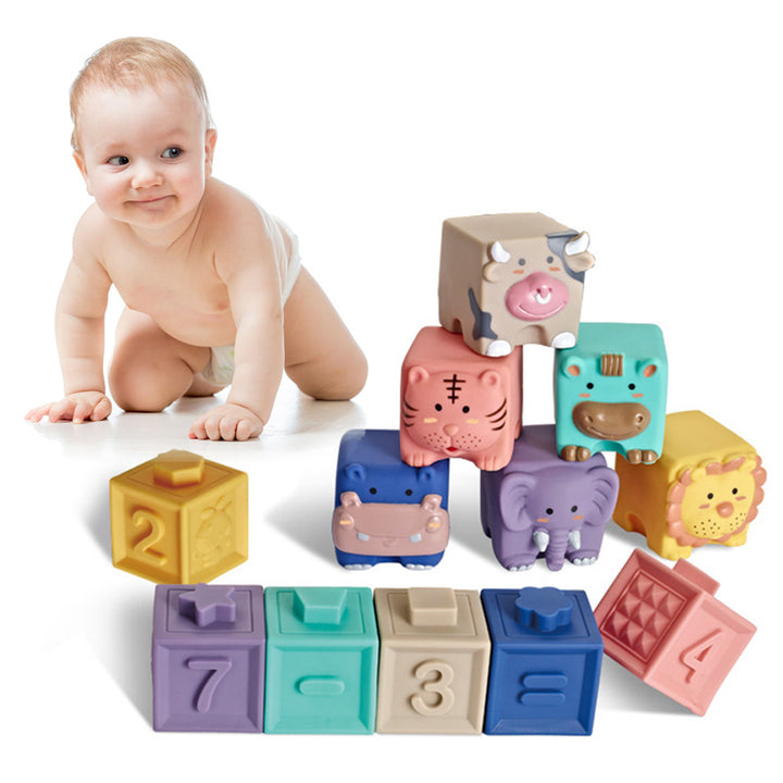 Soft Plastic Building Blocks For Infants