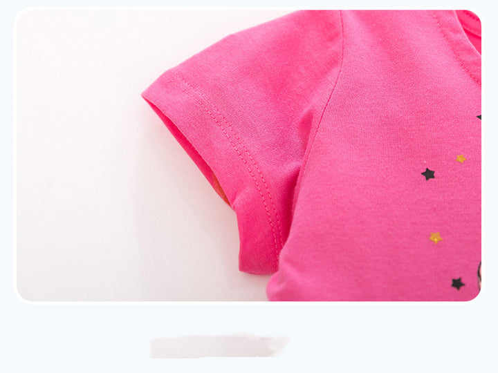 Girl Unicorn Short Sleeve Dress