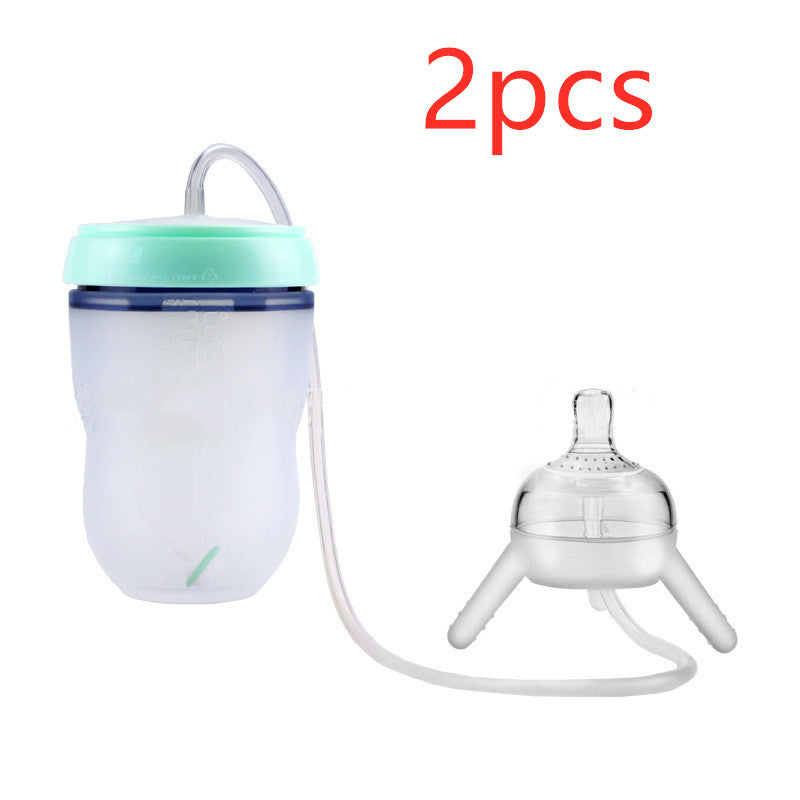 Feeding Bottle Kids Cup Children Training Silicone Sippy