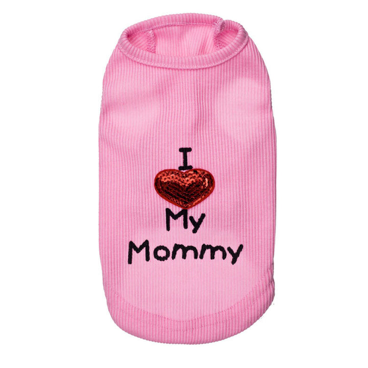 Pet Supplies Dog Clothes Threaded Daddy Mommy 4 Pet Vest