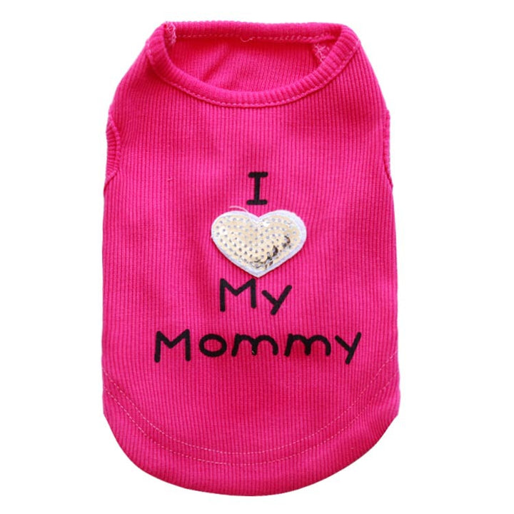 Pet Supplies Dog Clothes Threaded Daddy Mommy 4 Pet Vest