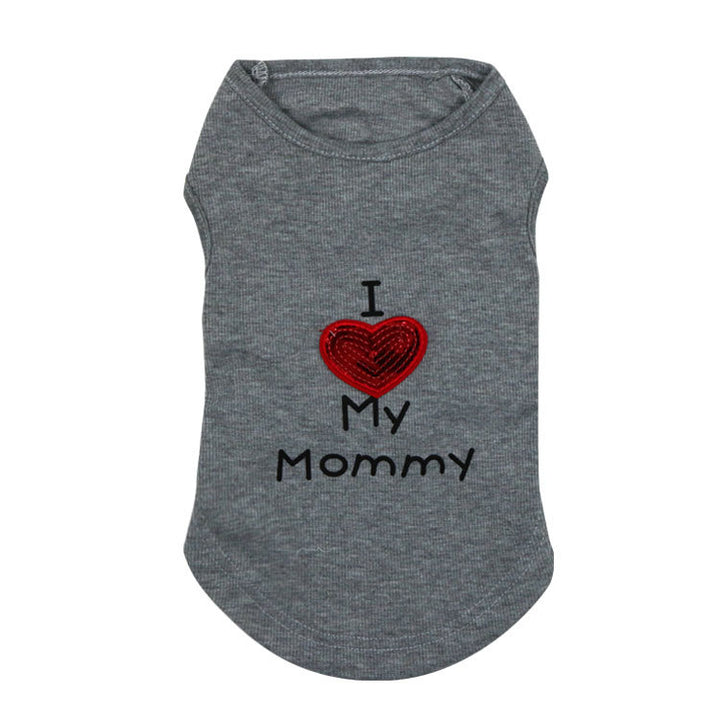 Pet Supplies Dog Clothes Threaded Daddy Mommy 4 Pet Vest