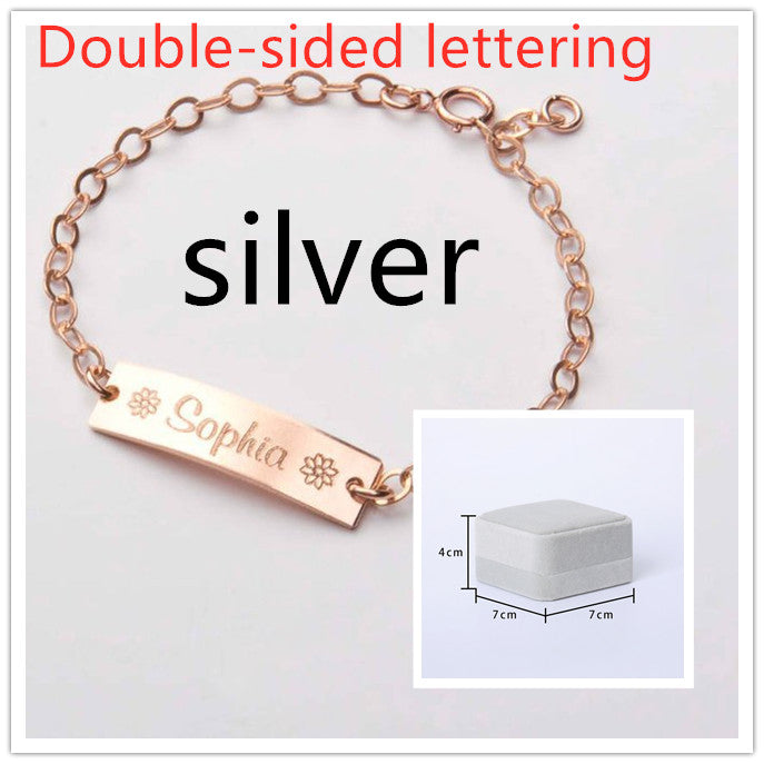 Personalized lettering children bracelet