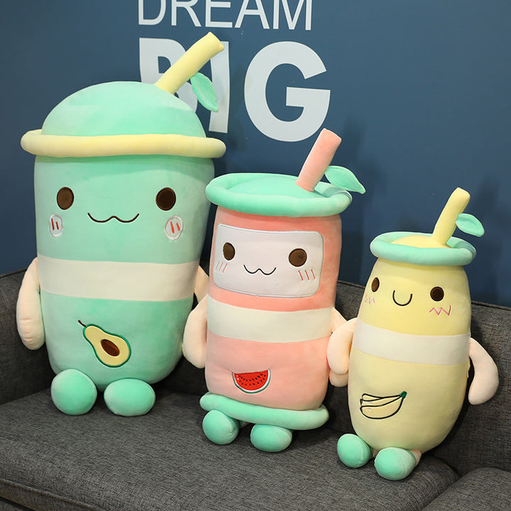 Juice milk tea pillow plush toy